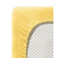 SPANNBETTTUCH Jenny C Single-Jersey  - Gelb, Basics, Textil (100/200cm) - Fleuresse