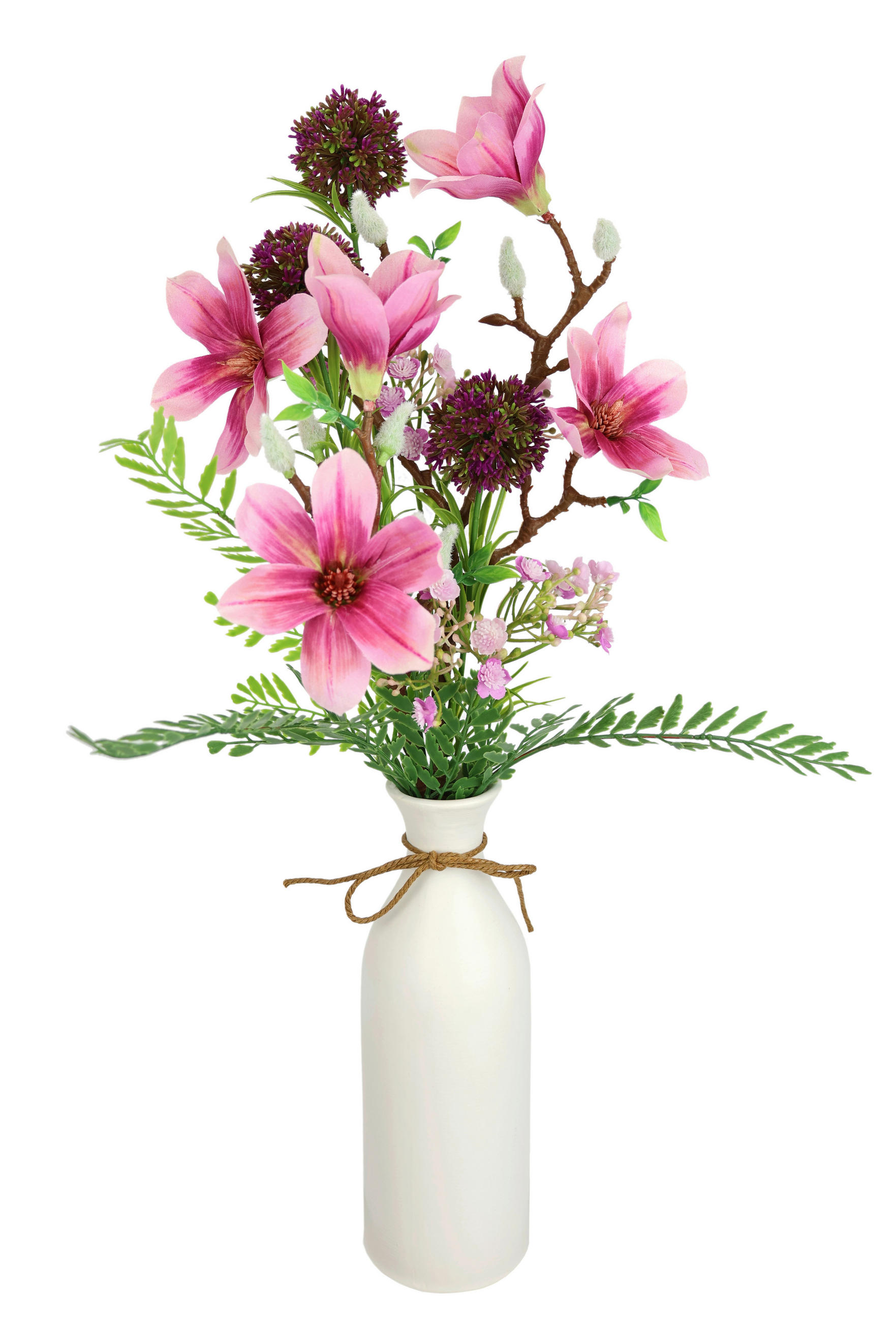 MAGNOLIE  - Rosa/Weiß, Basics, Keramik/Kunststoff (18/50cm)