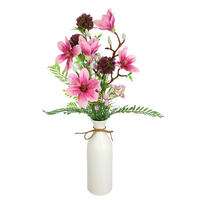 MAGNOLIE  - Rosa/Weiß, Basics, Keramik/Kunststoff (18/50cm)