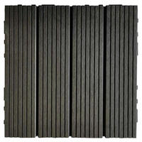 TERRASSENFLIESE WPC MAURICE 30X30CM 11-TLG.  - Anthrazit, KONVENTIONELL, Holzwerkstoff (30/30/2.4cm)