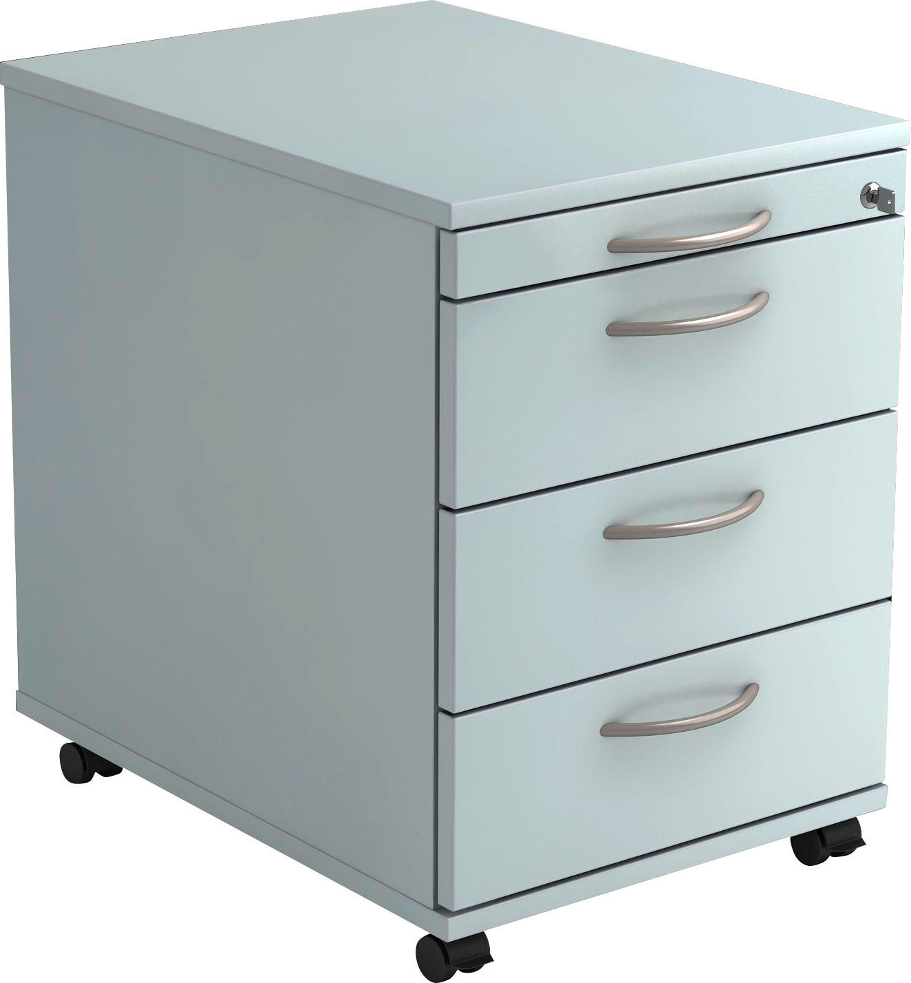 ROLLCONTAINER 42,8/59/56 cm  - Alufarben/Grau, KONVENTIONELL, Holzwerkstoff/Kunststoff (42,8/59/56cm) - Venda
