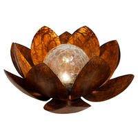 SOLÁRNE SVIETIDLO, 25/10 cm - hnedá, Basics, kov/sklo (25/10cm) - Ambia Garden