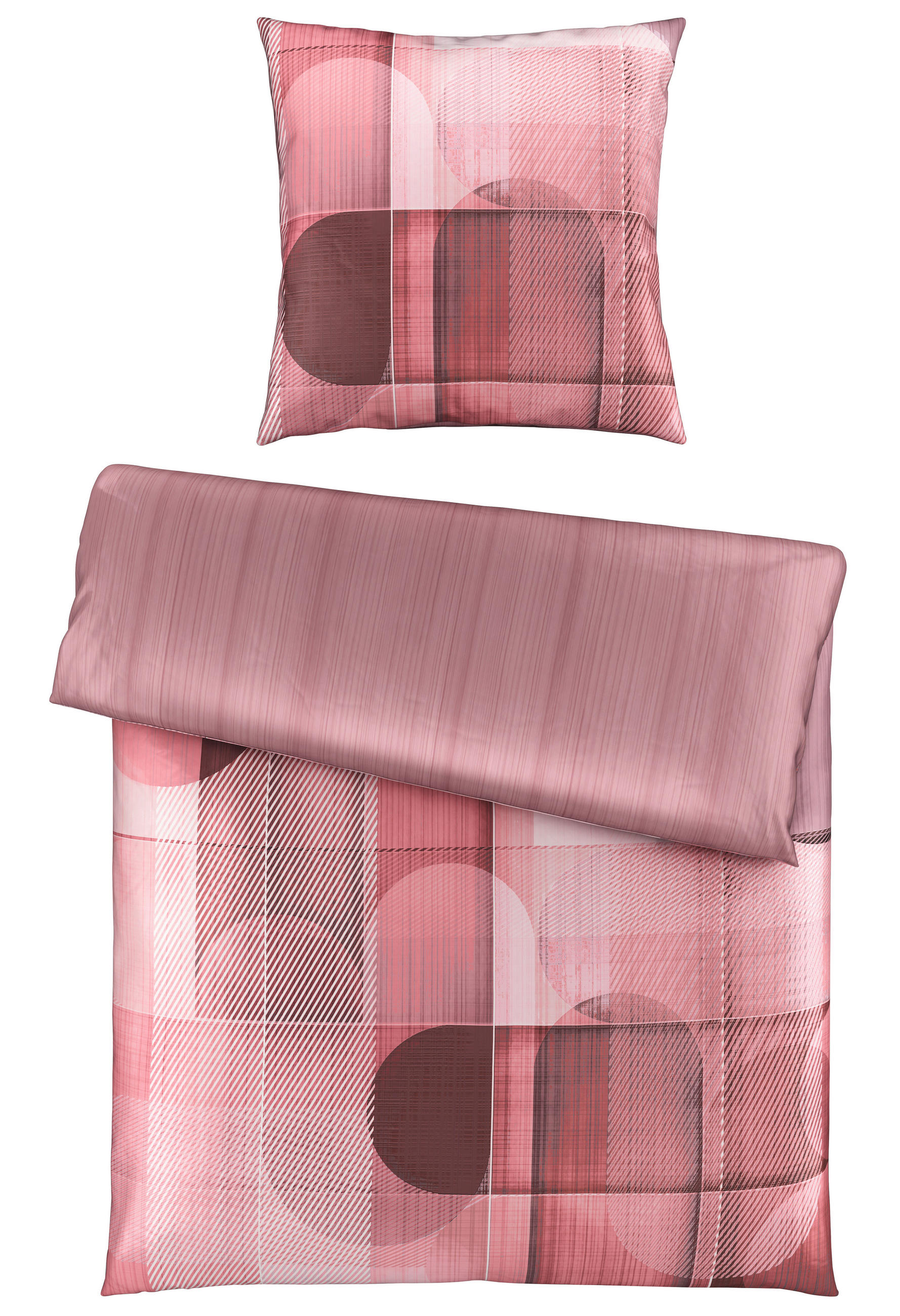 WENDEBETTWÄSCHE Satin 155/220 cm  - Mauve, Design, Textil (155/220cm) - Esposa