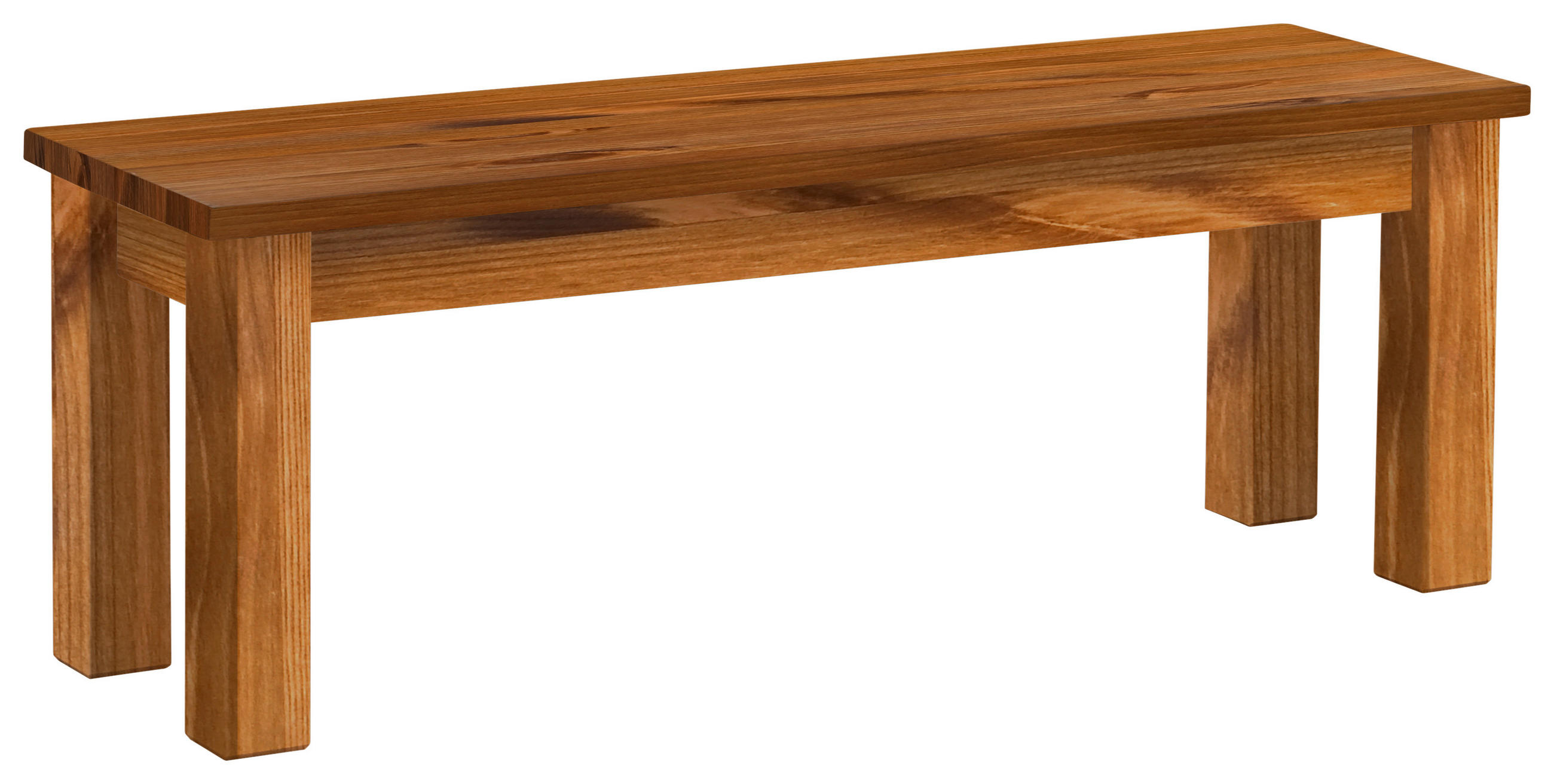 SITZBANK 130/46/40 cm Bernsteinfarben Kiefer massiv  - Bernsteinfarben, ROMANTIK / LANDHAUS, Holz (130/46/40cm) - Boxxx