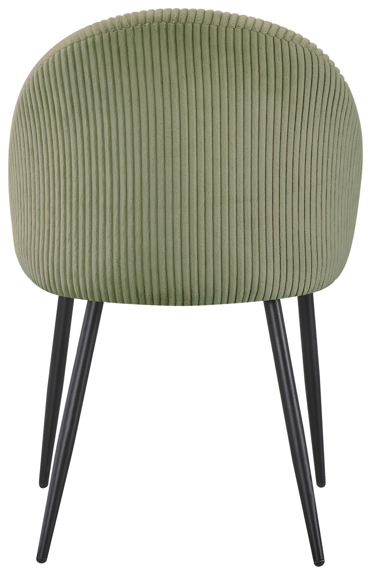 STUHL  in Eisen Cord Metall, Textil  - Schwarz/Grün, Basics, Textil/Metall (52/82/58cm) - Livetastic