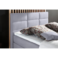 BOXSPRINGBETT 140/200 cm  in Grau  - Alufarben/Grau, KONVENTIONELL, Textil/Metall (140/200cm) - Dieter Knoll