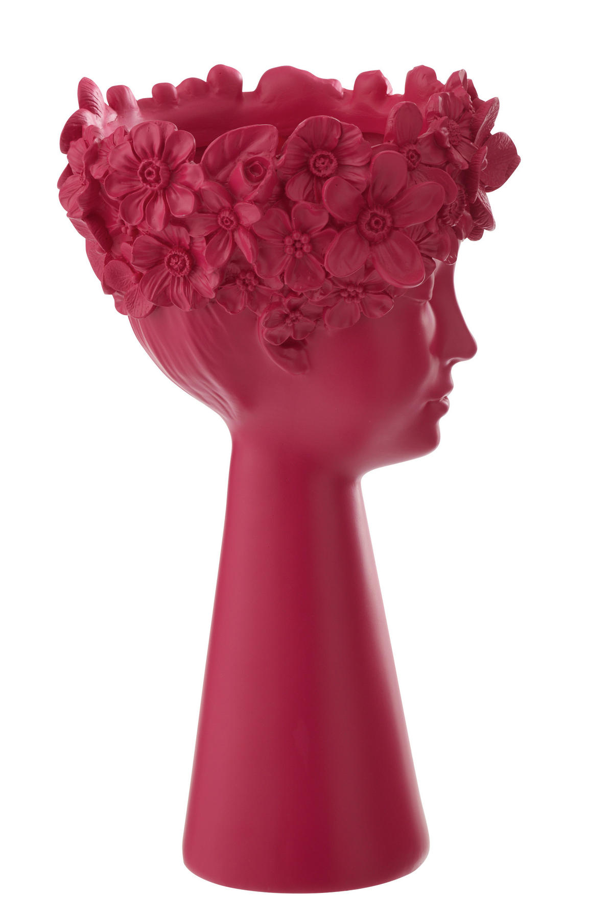 ÜBERTOPF - Dunkelrosa, Basics, Naturmaterialien/Stein (23/23/40,8cm)