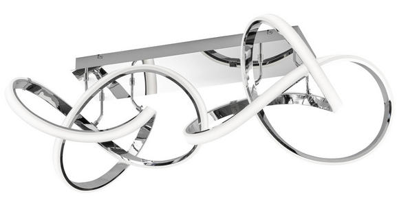 LED-DECKENLEUCHTE - Chromfarben, Design, Kunststoff/Metall (90/30,8/57cm) - Ambiente