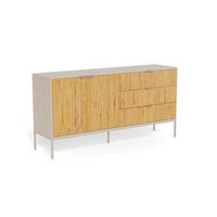 SIDEBOARD  160/80/40 cm 3 Schublade(n)  - Wildeiche/Grau, Design, Holzwerkstoff/Metall (160/80/40cm) - Carryhome