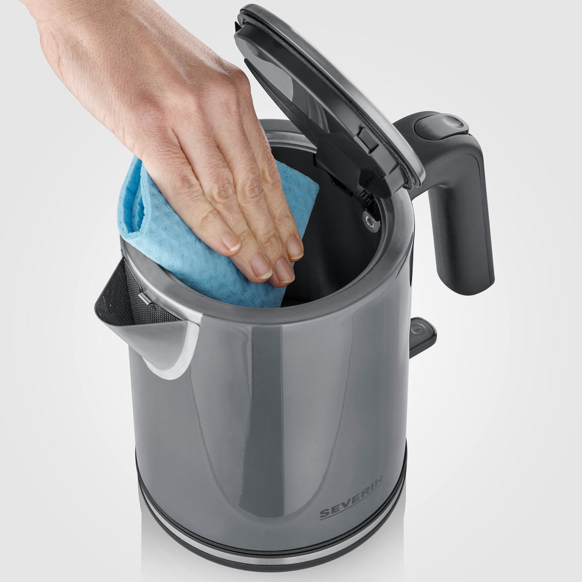 WASSERKOCHER 1 L  - Anthrazit, Basics, Metall (14/19,8/22,5cm) - Severin