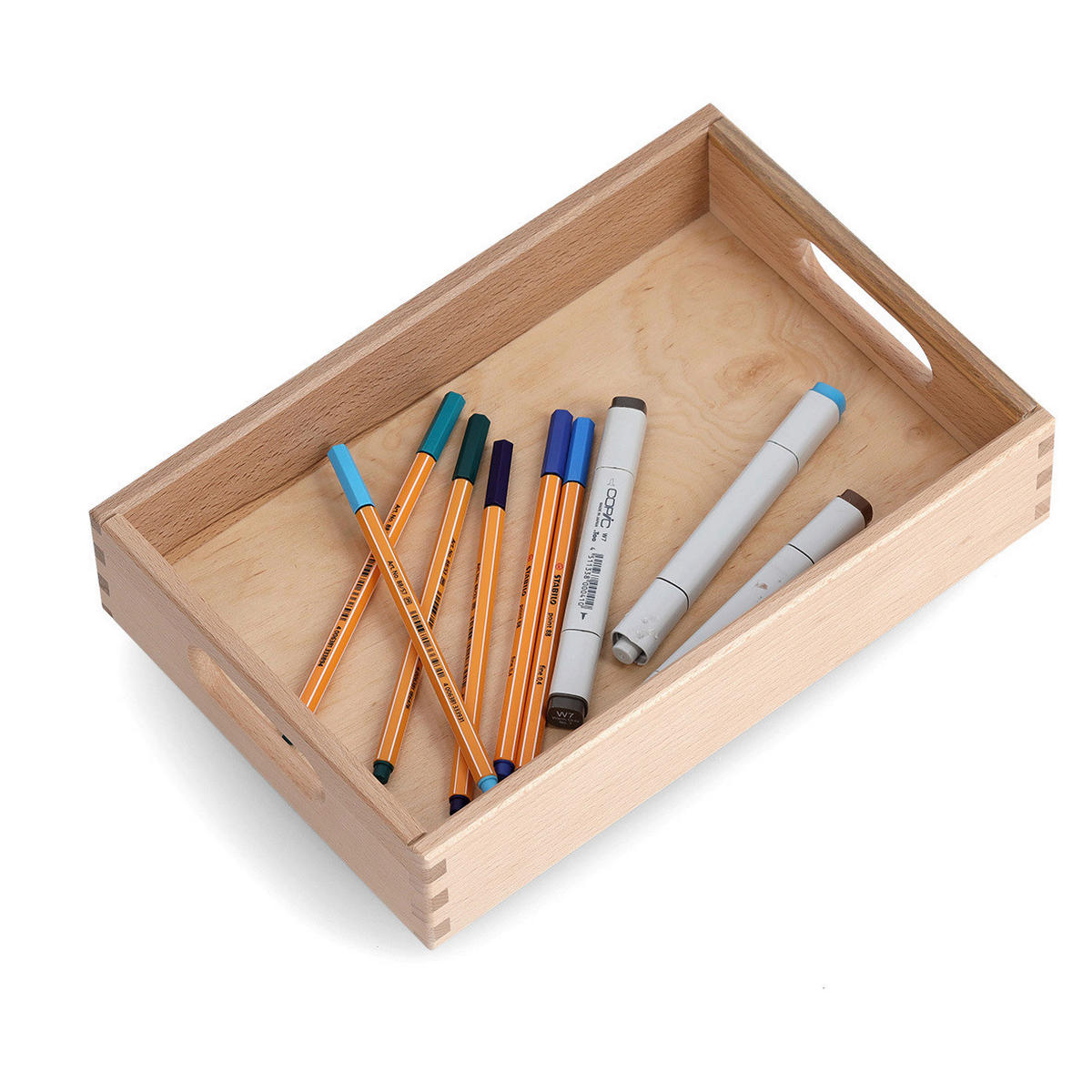AUFBEWAHRUNGSBOXEN-SET - Naturfarben, Basics, Holz (40/26,5/28cm) - Zeller Present