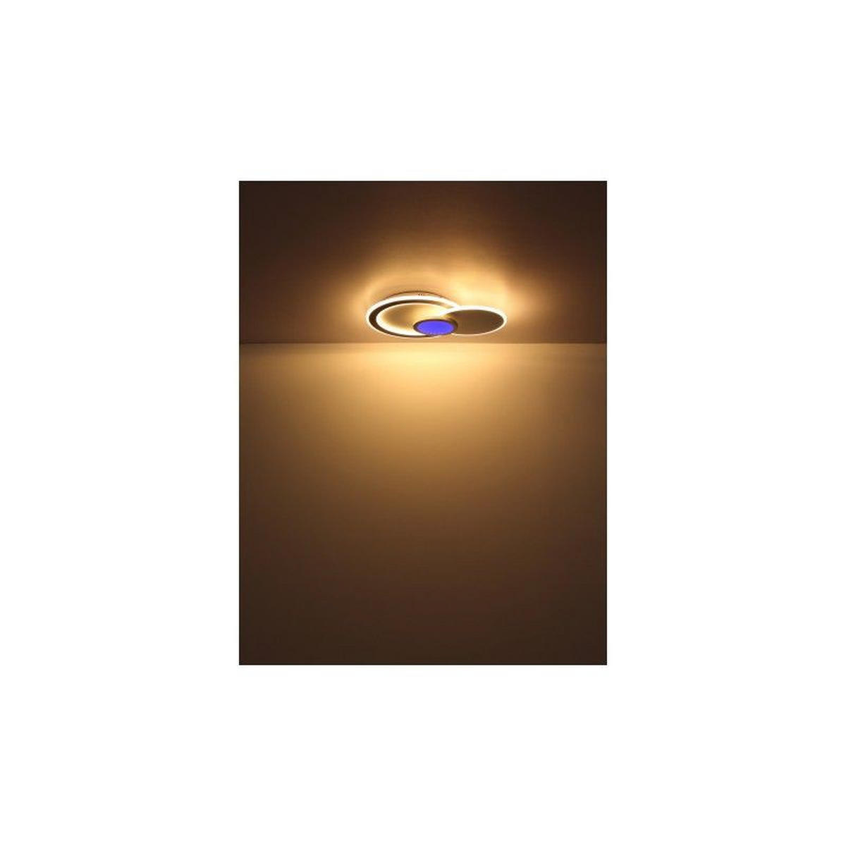 STROPNA LED-SVETILKA  Gisell //3000-6500 K/230 V/ - črna/bela, Trend, kovina/umetna masa (57,5/40/8,5cm)