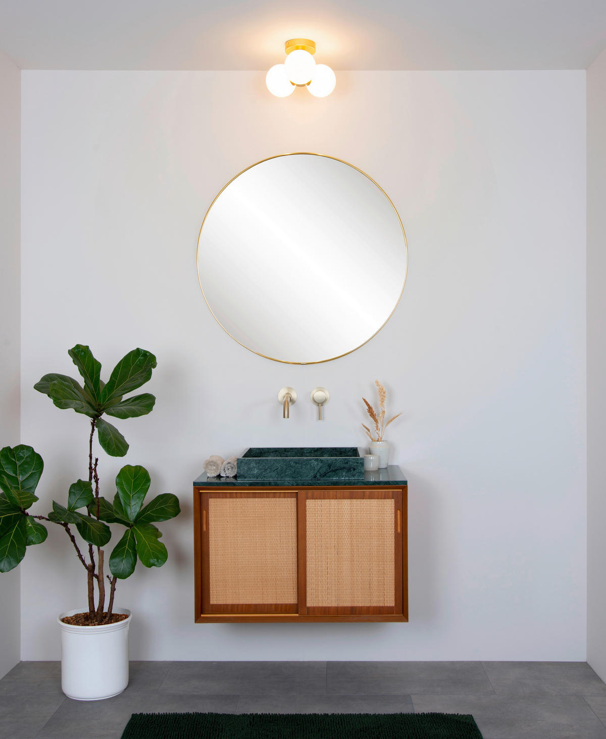 BADEZIMMER-DECKENLEUCHTE TRUDY 28/28/18 cm   - KONVENTIONELL, Glas (28/28/18cm) - Lucide