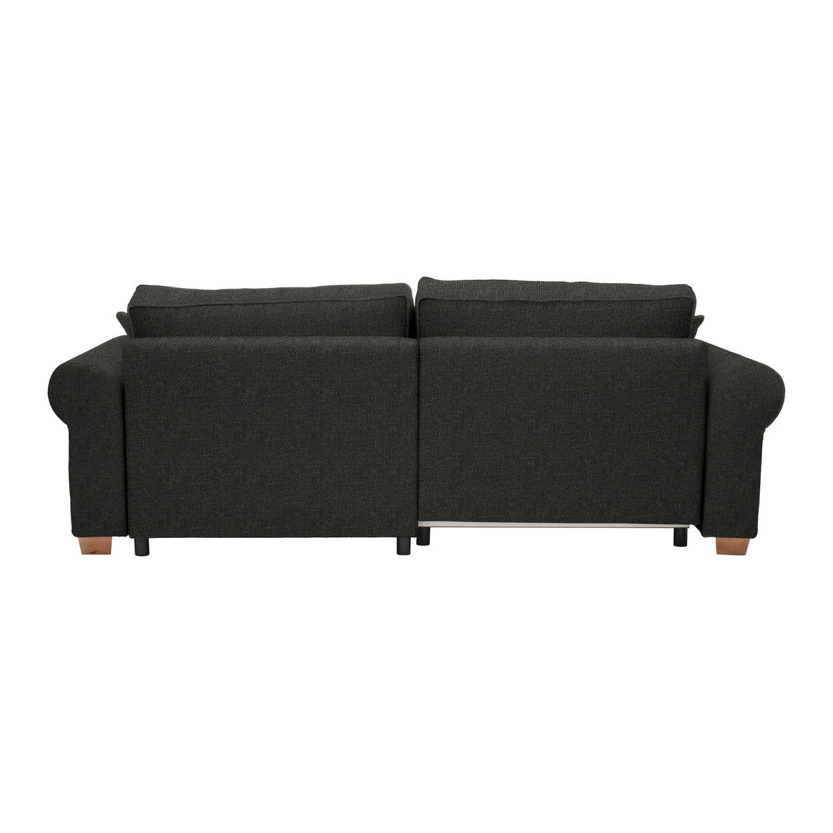 HÖRNSOFFA i svart  - svart, Modern, trämaterial/trä (255/185cm) - MID.YOU