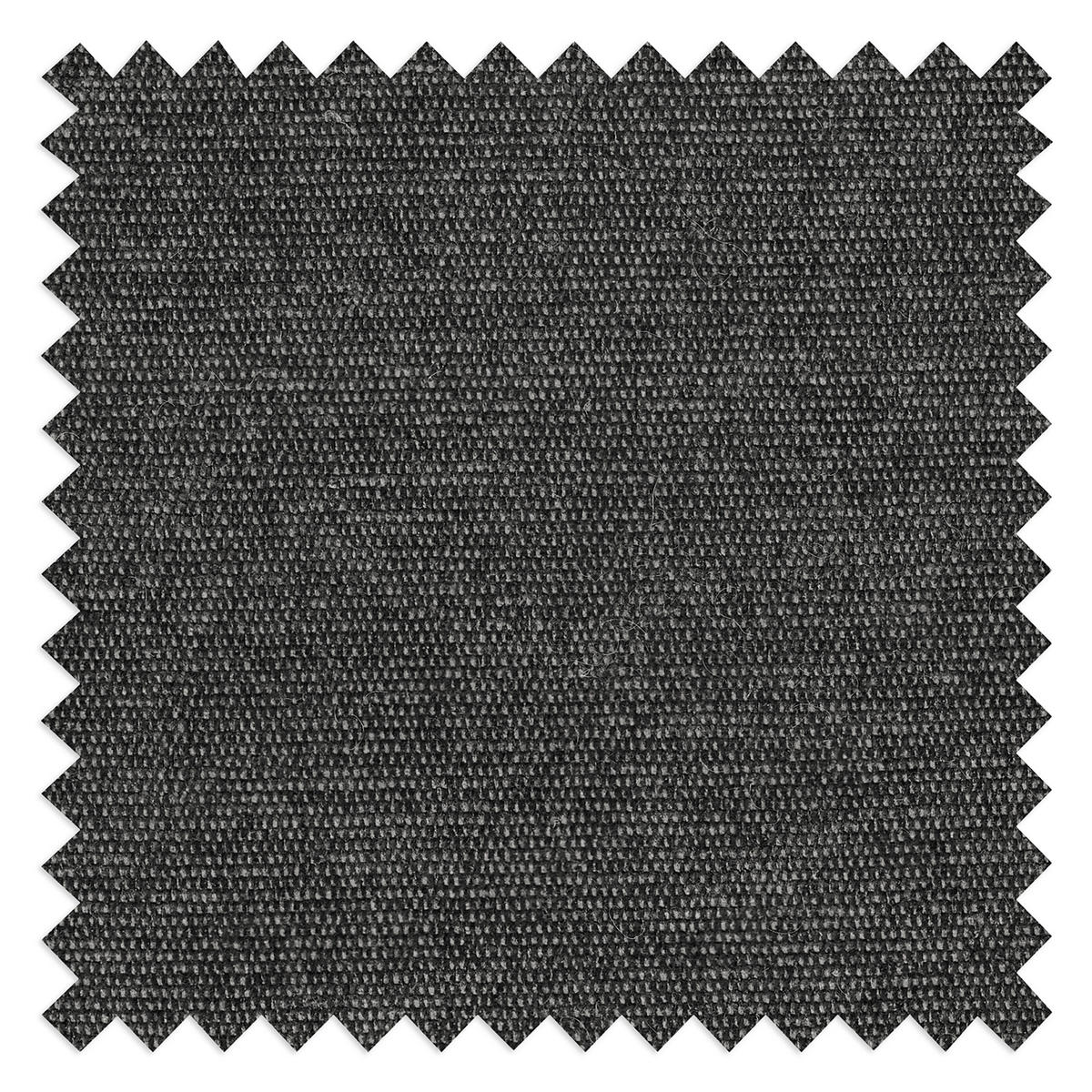 Ecksofa inkl. Hocker in Flachgewebe Grau  - Schwarz/Grau, Design, Holz/Textil (174/247cm) - MID.YOU
