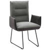 ARMLEHNSTUHL  in Stahl Flachgewebe  - Schwarz/Grau, Design, Textil/Metall (59/93/59cm) - Dieter Knoll
