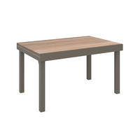 ZÁHRADNÝ STÔL, kov, plast, 135/270/75/90 cm135/270/75/90 cm - hnedá, Modern, kov/plast (135/270/75/90cm) - Ambia Garden