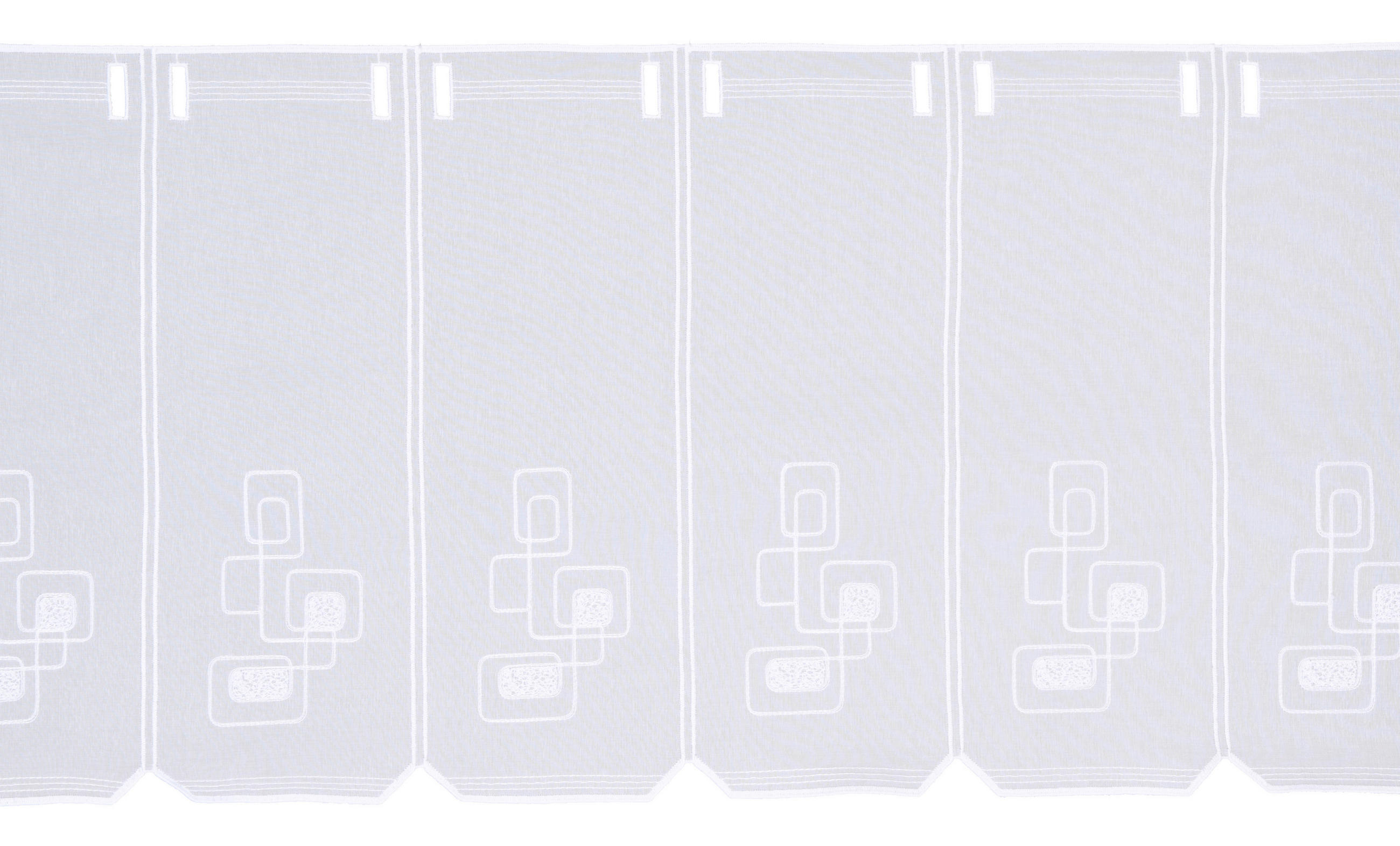 KURZGARDINE 60 cm   - Weiß, KONVENTIONELL, Textil (60cm) - Esposa