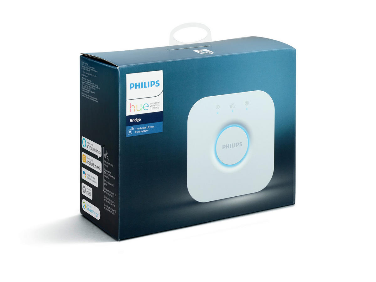 LED-DECKENLEUCHTE Bundle Bridge + Centris 2er Spot  Smart 68,1/27,3/25,8 cm   - Schwarz, Design, Metall (68,1/27,3/25,8cm) - Philips HUE
