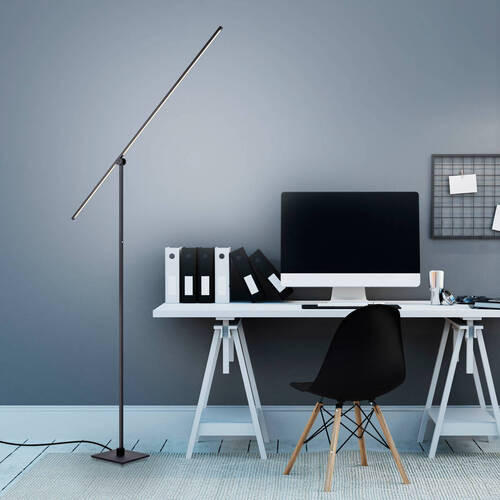 STOJEČA LED-SVETILKA  PURE-GRAFO /1550 lm/3000 K// - črna, Trendi, kovina/umetna masa (25/20,2/178cm)