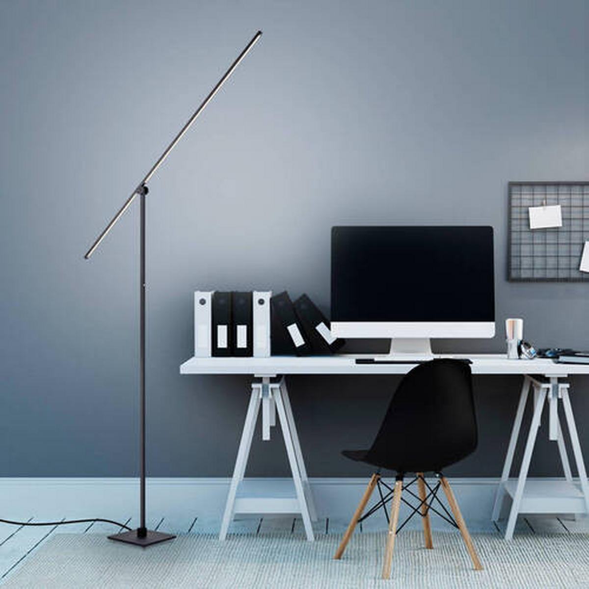 LED SVJETILJKA PODNA PURE-GRAFO  - crna, Lifestyle, metal/plastika (25/20,2/178cm)