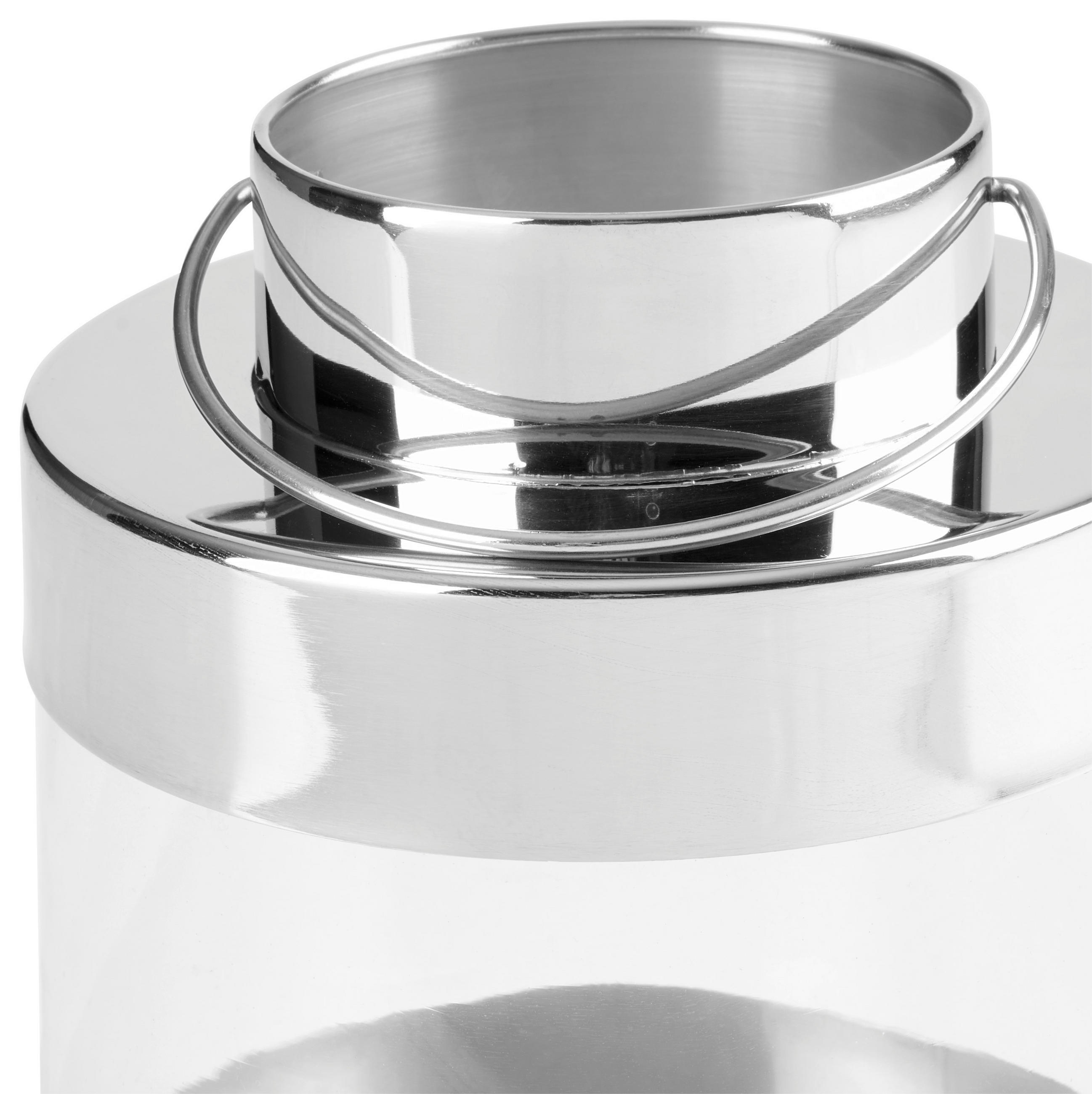 LATERNA - barve niklja, Design, kovina/steklo (15/22cm) - Ambia Home