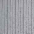 XXL-SESSEL Cord Hellgrau    - Beige/Dunkelbraun, Design, Holz/Textil (121/100/140cm) - Ambia Home