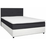 BOXBETT 120/200 cm  in Anthrazit, Weiß  - Anthrazit/Schwarz, KONVENTIONELL, Holz/Textil (120/200cm) - Carryhome