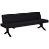 SITZBANK in Metall, Textil Anthrazit  - Anthrazit/Schwarz, Konventionell, Textil/Metall (220/87/70cm) - Moderano