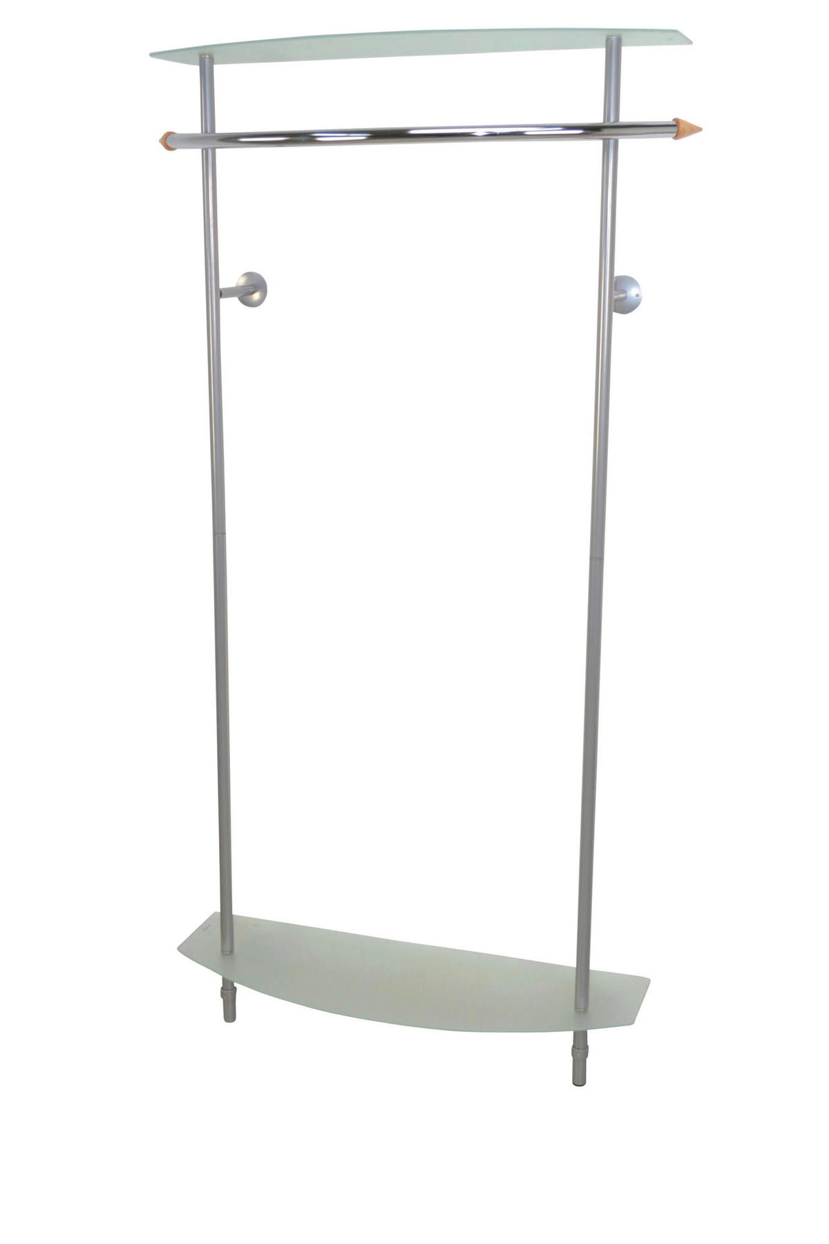 WANDGARDEROBE  in Buche massiv Alufarben  - Alufarben, Design, Glas/Holz (96/182/30cm) - MID.YOU