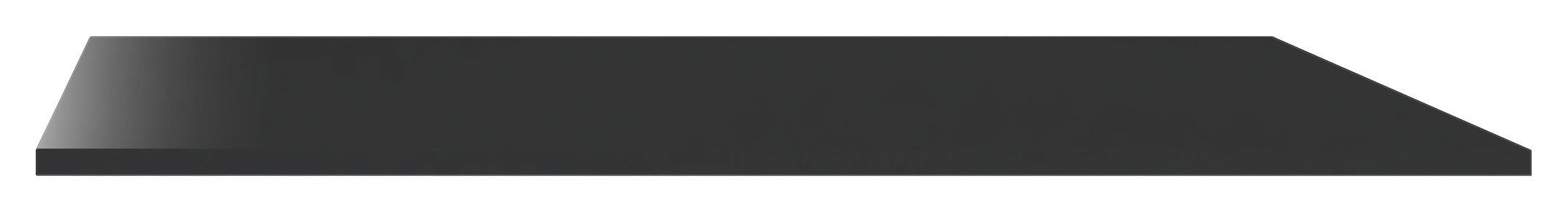 VRCHNÍ DESKA - vysoce lesklá antracitová, Konvenční, kompozitní dřevo (46/1,6/42cm) - Hom`in