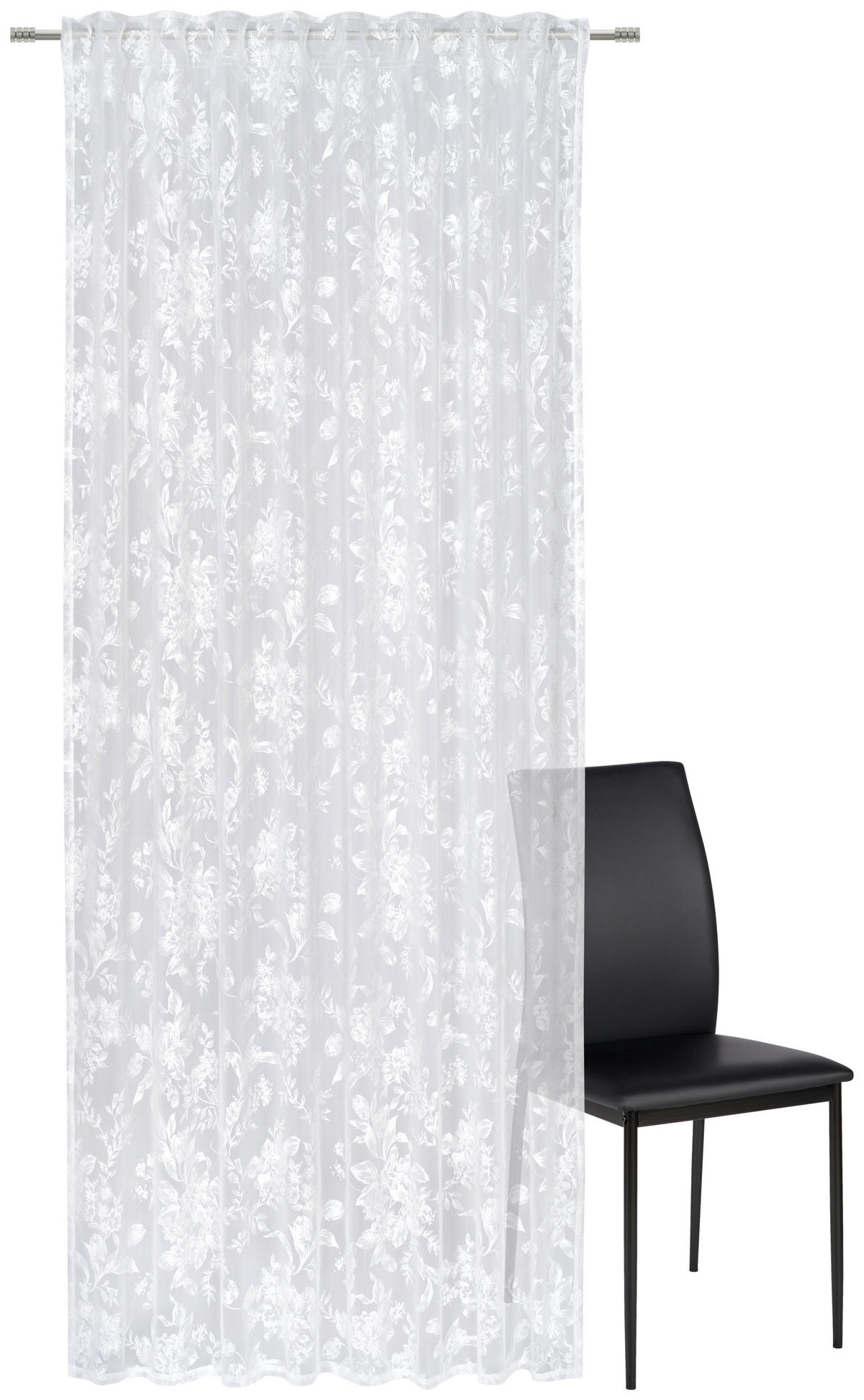 FERTIGVORHANG  transparent   135/245 cm  - Weiß, Natur, Textil (135/245cm) - Esposa