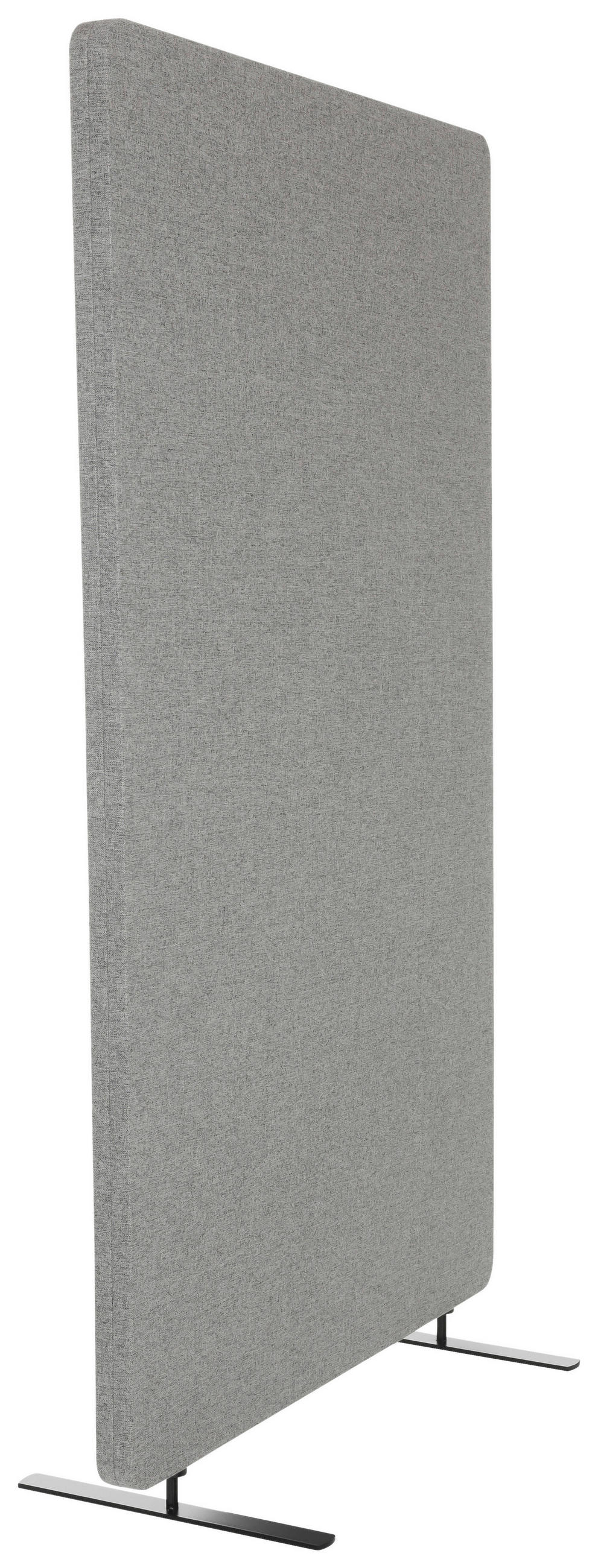 TRENNWAND Textil, Metall, Kunststoff Hellgrau  - Hellgrau, Basics, Kunststoff/Textil (80/142/35cm) - MID.YOU