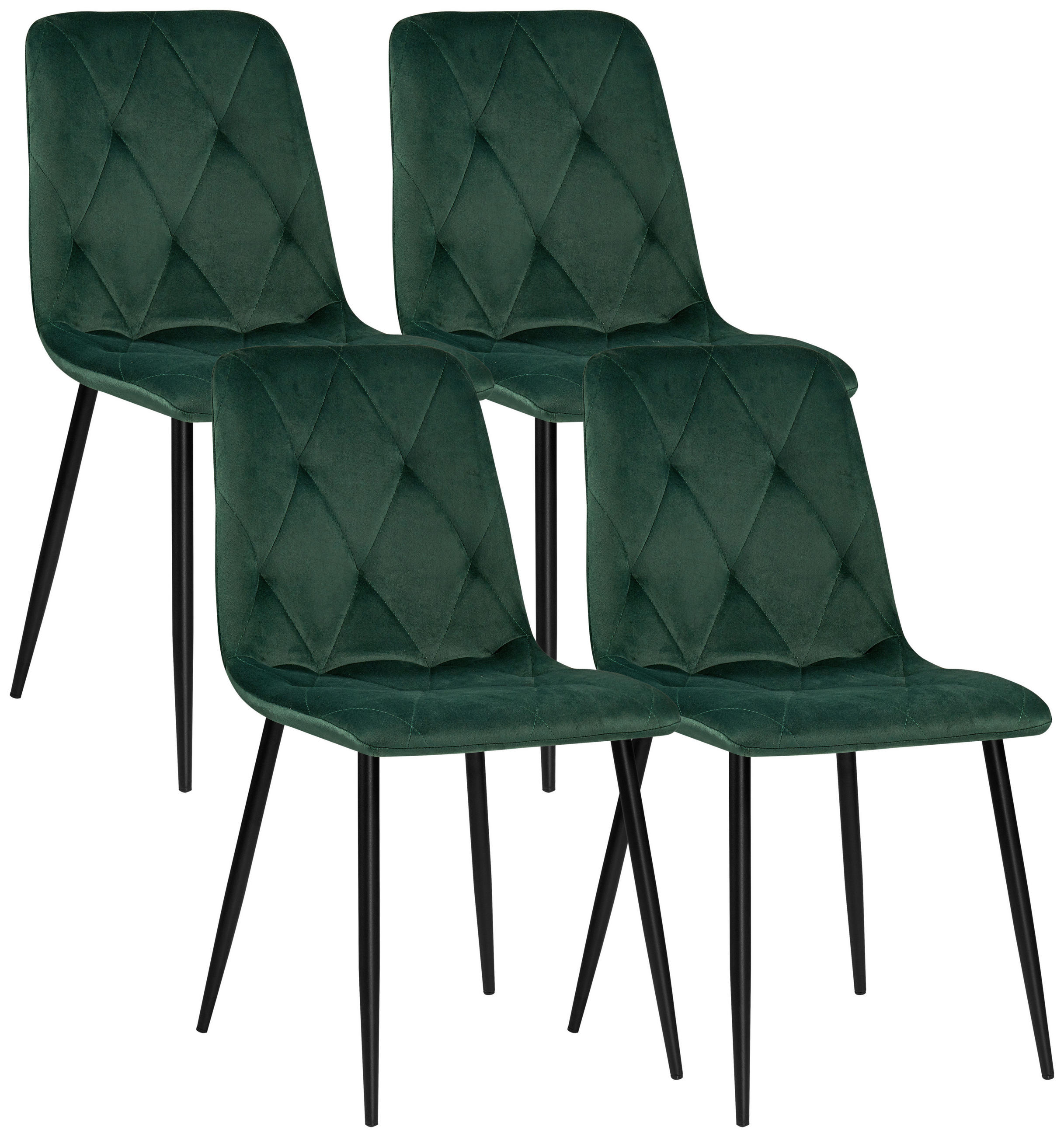 Boxxx Stuhl-Set Grün, Schwarz 43x84x56 cm
