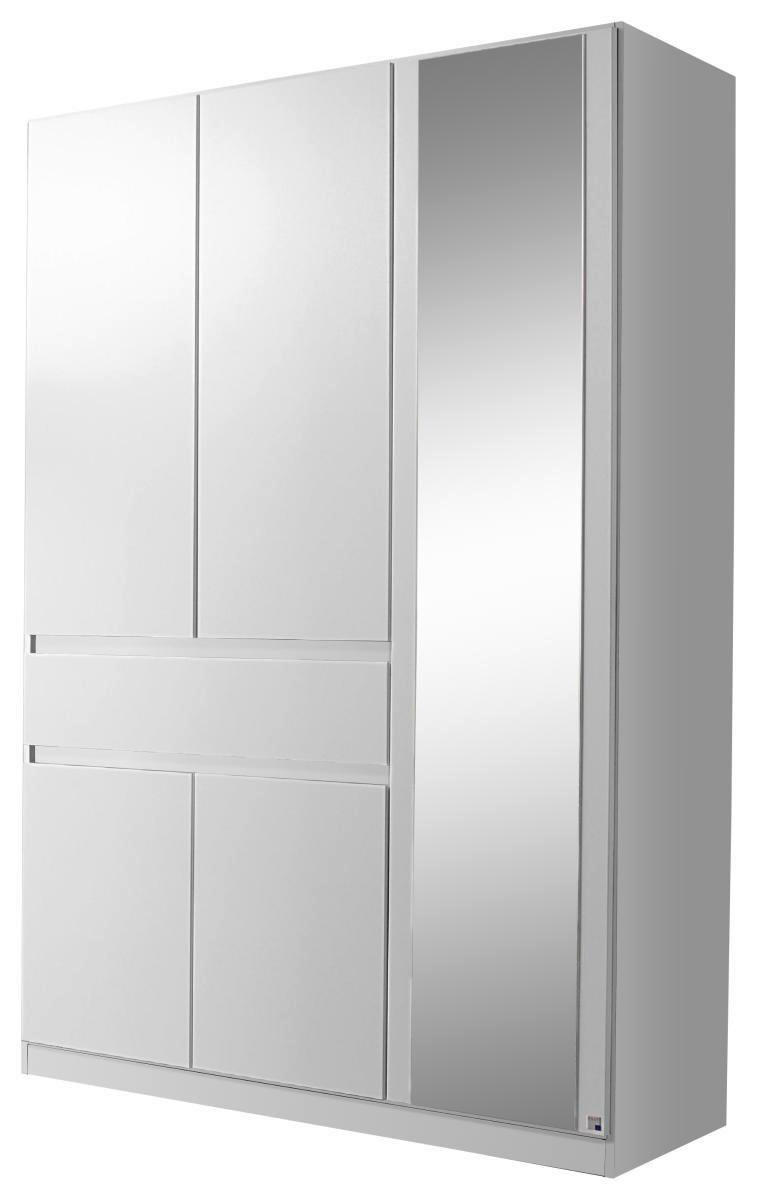 KLEIDERSCHRANK in Weiss - Weiss, Design, Glas/Holzwerkstoff (136/197/54cm) - Rauch Möbel