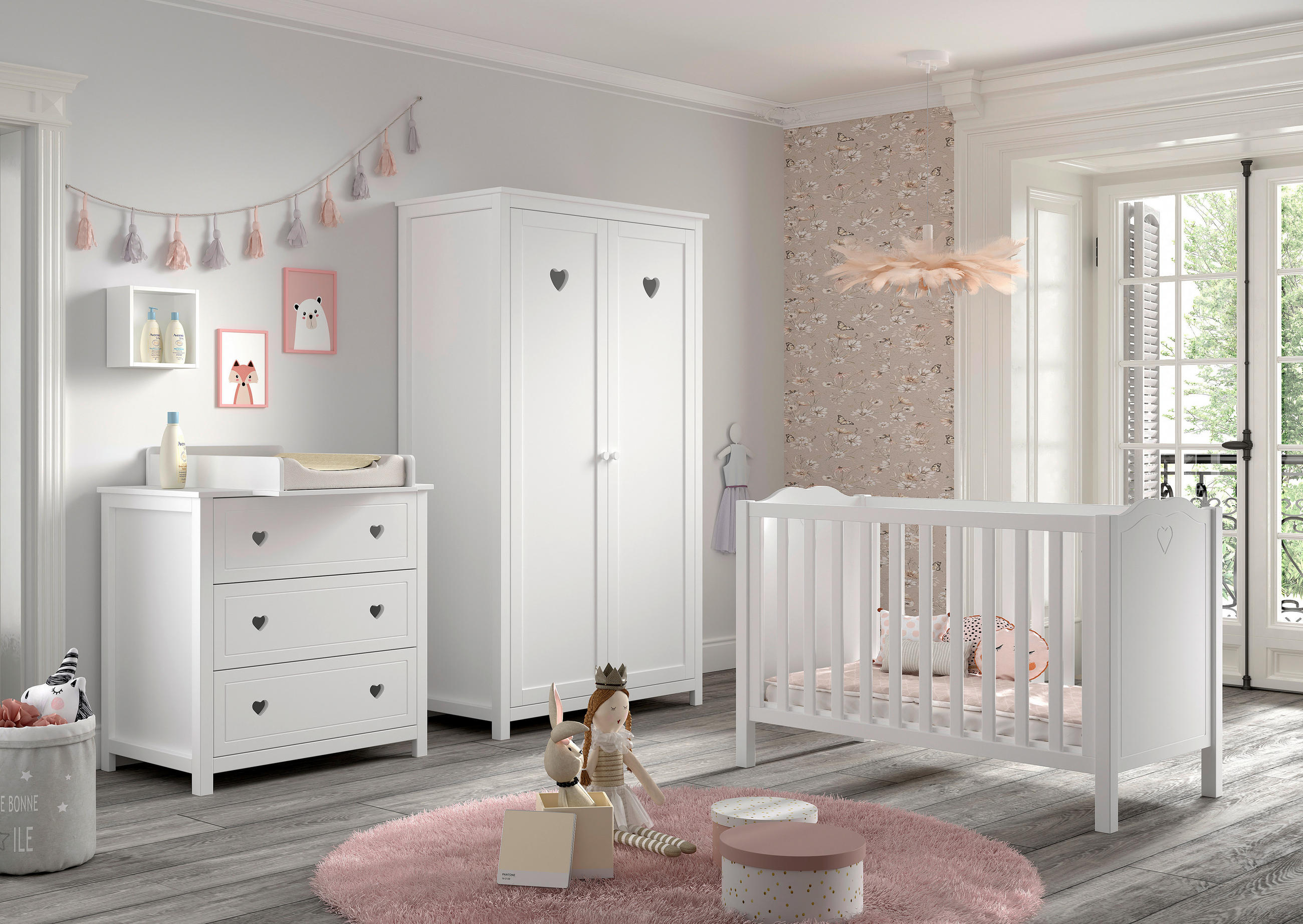 BABYZIMMER  - Weiß, MODERN, Holz/Holzwerkstoff - MID.YOU