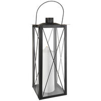 LUCERNA kov, sklo - černá, Basics, kov/sklo (23/60/23cm) - Ambia Home