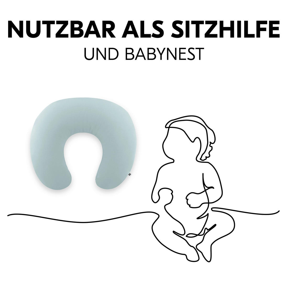 STILLKISSEN Nurse N Feed   - Pastellblau, Basics, Textil (25/80/140cm) - Hauck