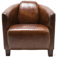 COCKTAILSESSEL - Braun, Design, Leder/Holz (70/72/83cm) - Kare-Design