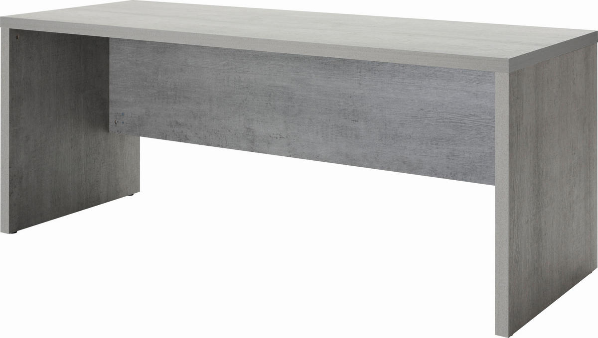 PISAĆI STOL  siva  drvni materijal  - siva, Design, drvni materijal (180/74/69cm) - Carryhome