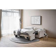 SCHLAFSOFA Creme  - Creme/Schwarz, Design, Holz/Kunststoff (200/89/97cm) - Novel