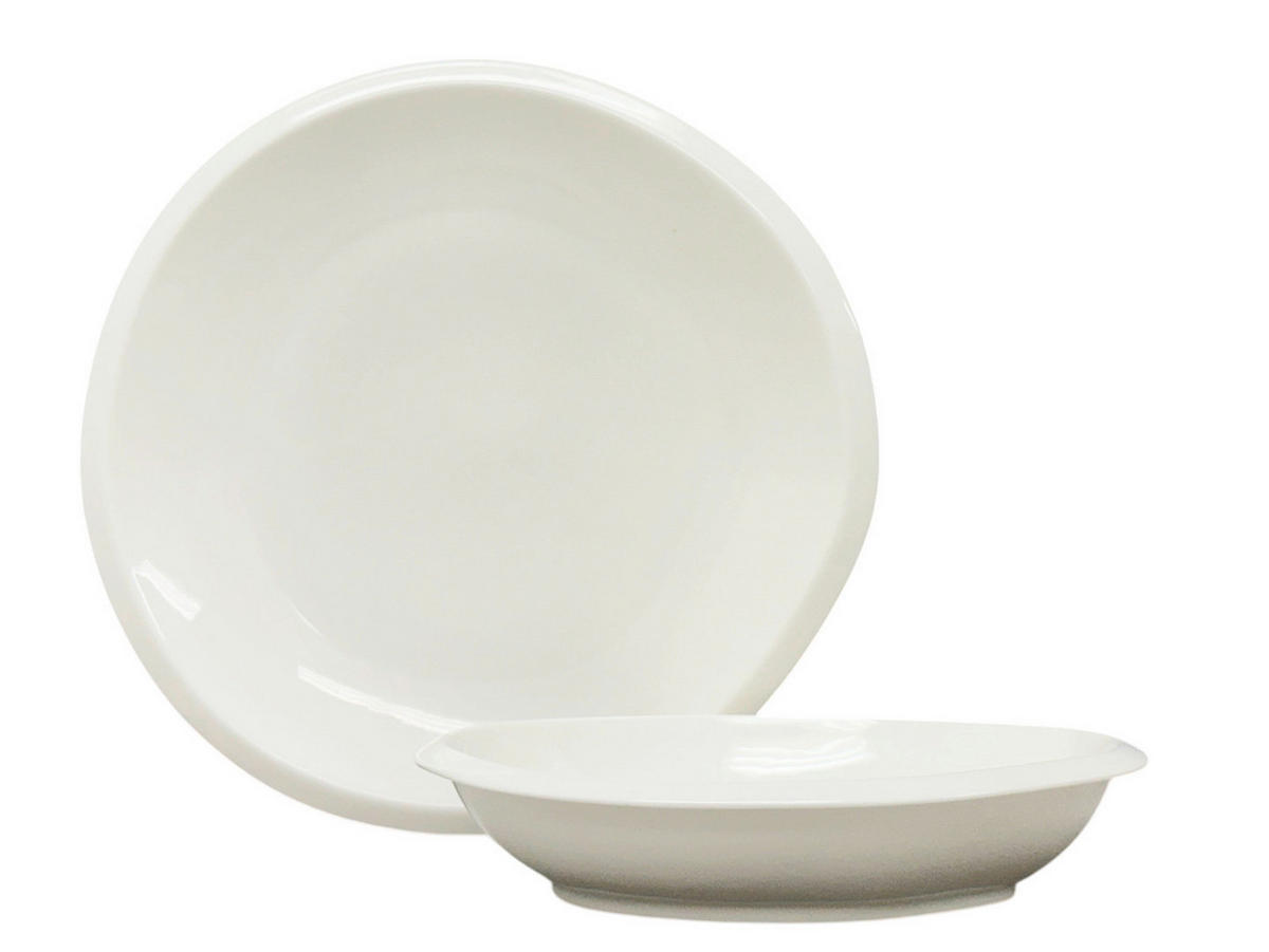 JÍDELNÍ SOUPRAVA porcelán keramika  - bílá, Trend, keramika - Dieter Knoll