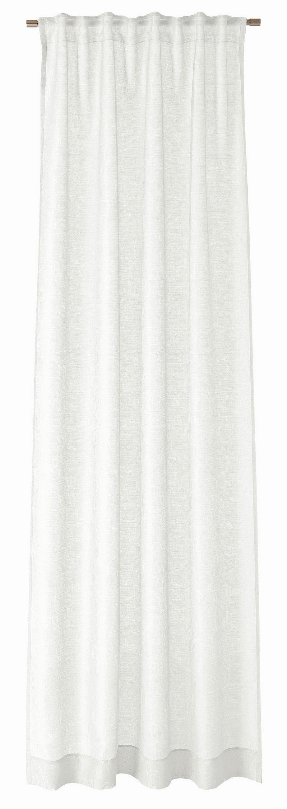 FERTIGVORHANG transparent  - Weiss, Basics, Textil (130/250cm) - Joop!