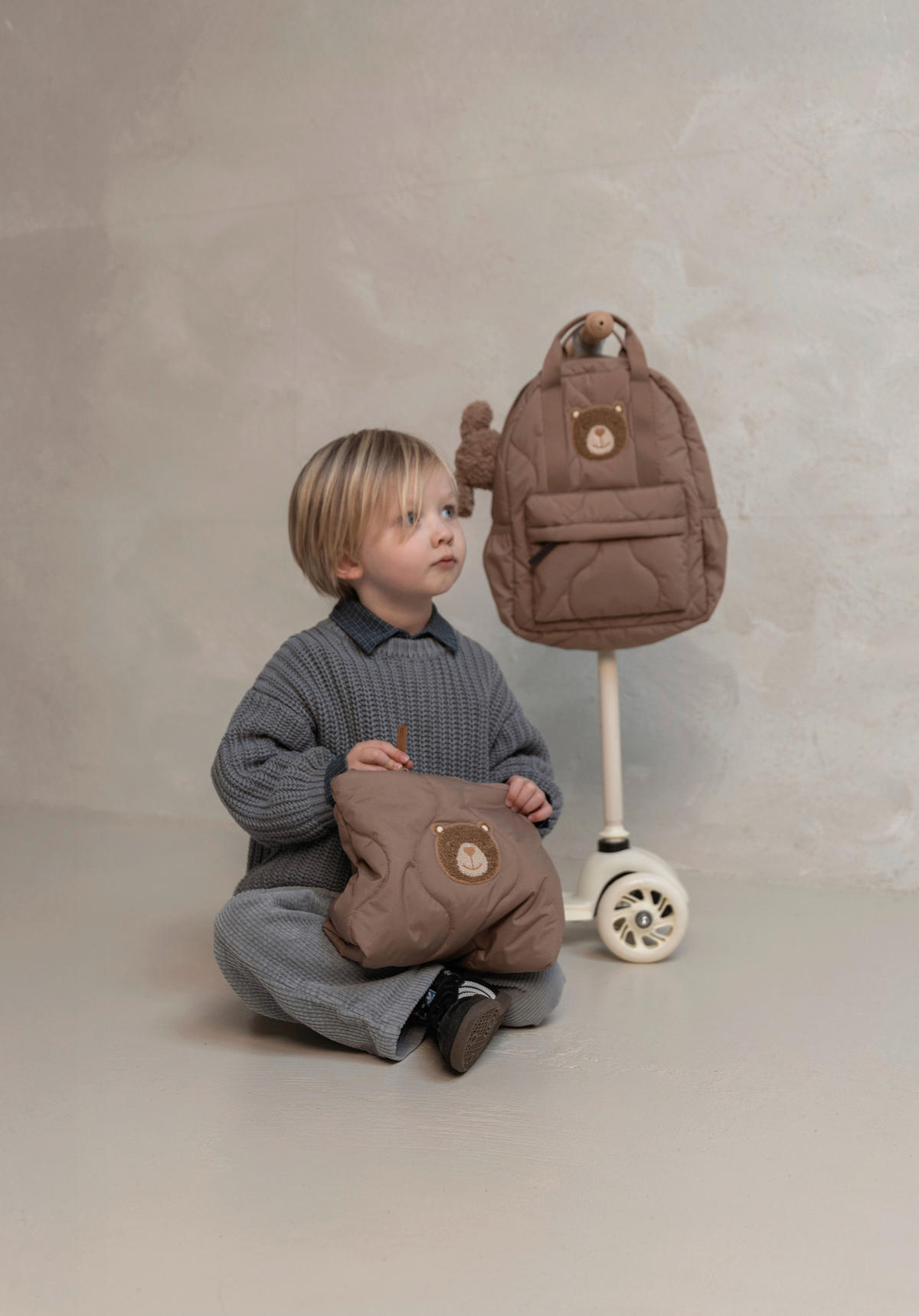 KINDERRUCKSACK Mila  - Braun, Basics, Textil (25/32/12cm) - Koelstra