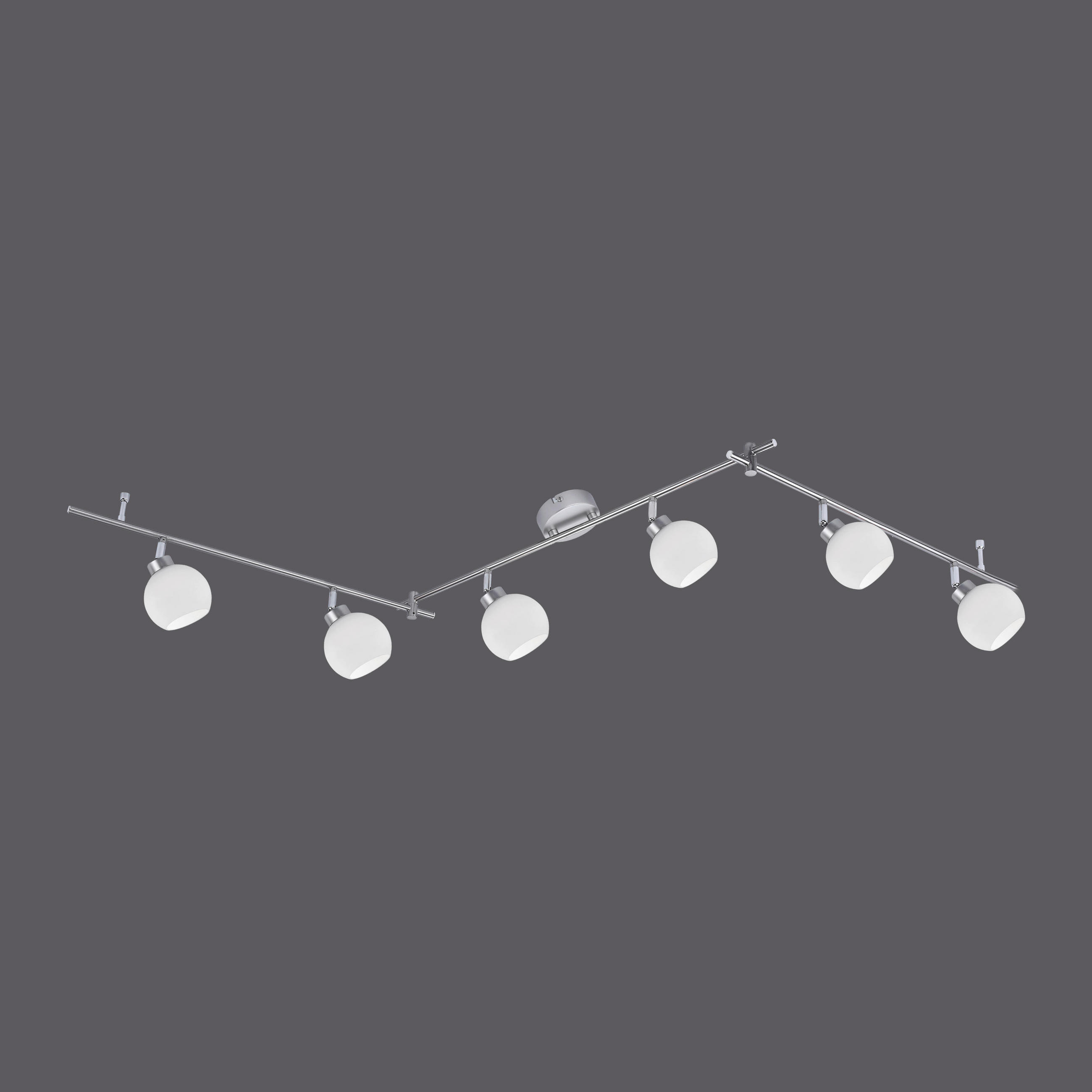 DECKENLEUCHTE    191/120/22 cm  - Nickelfarben, Design, Metall (191/120/22cm) - Boxxx