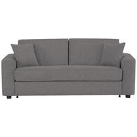 SCHLAFSOFA  in Webstoff Anthrazit  - Anthrazit/Schwarz, Design, Kunststoff/Textil (205/83/100cm) - Xora