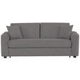SCHLAFSOFA Webstoff Anthrazit  - Anthrazit/Schwarz, Design, Kunststoff/Textil (205/83/100cm) - Xora