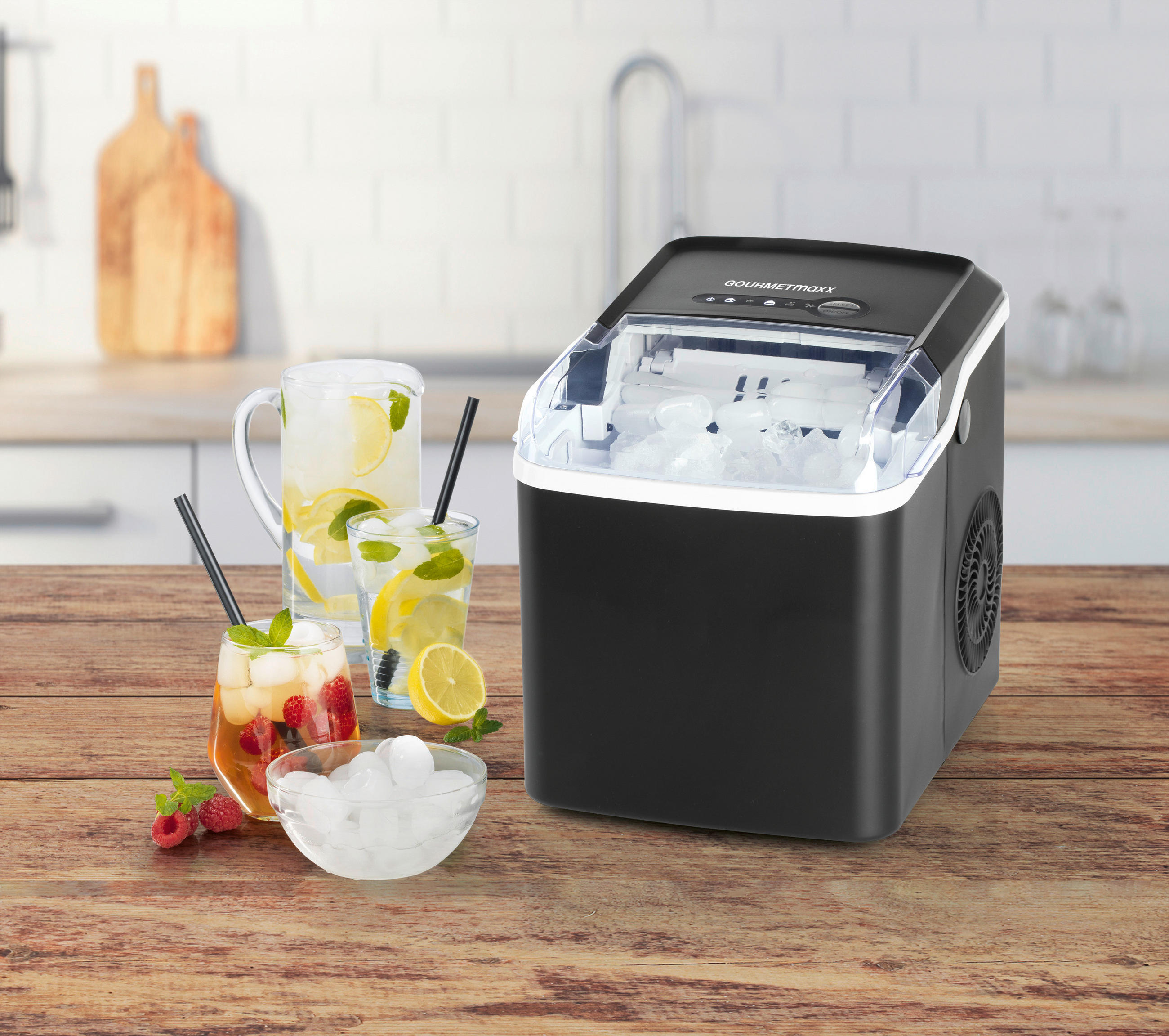 EISWÜRFELMASCHINE - Schwarz, Basics, Kunststoff (33,4/27,2/32,5cm) - TV - Unser Original
