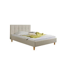 POLSTERBETT  in Beige,  - Beige/Naturfarben, MODERN, Holz/Textil (105/99/216cm) - Livetastic