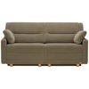 SCHLAFSOFA Chenille Olivgrün  - Buchefarben/Olivgrün, KONVENTIONELL, Holz/Textil (184/88/91cm) - Sedda